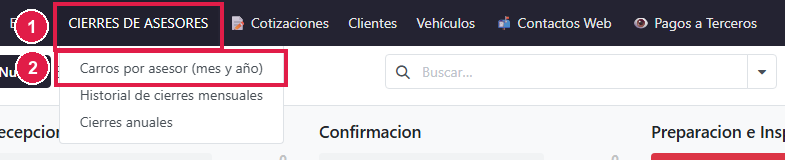 Paso 1 - Abra CIERRES DE ASESORES - Cómo ver mis carros del mes (asesores)