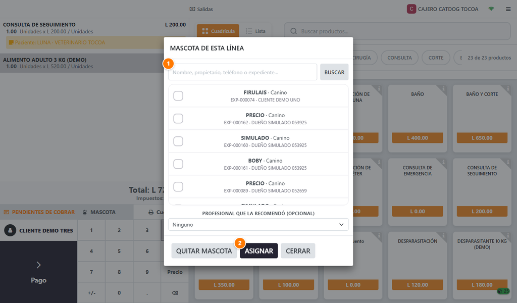 Paso 1 - Mascota en la línea - Cómo vender productos a una mascota y hacer devoluciones