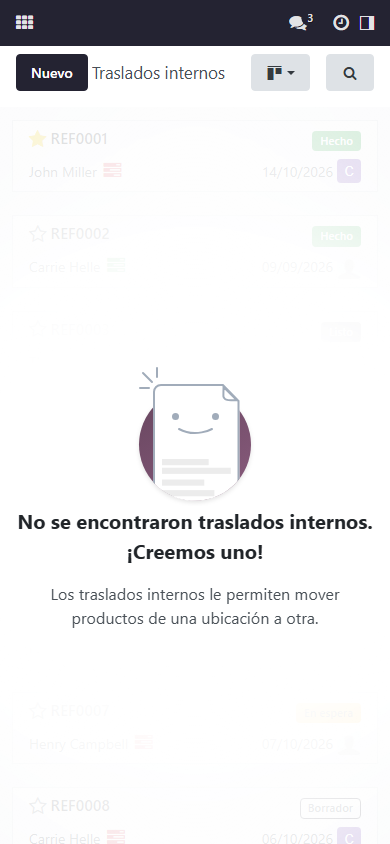 Transferencia interna entre ubicaciones (móvil)