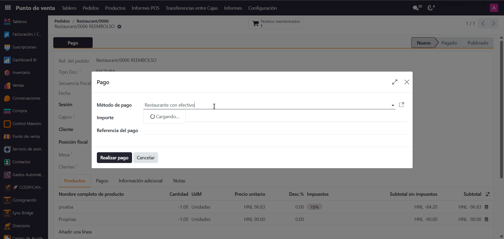 Seleccionar método de pago correcto