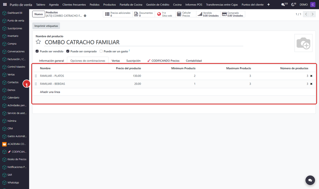 Paso 8 - Guardar el producto - Cómo crear desde cero un producto con combinación (combo)